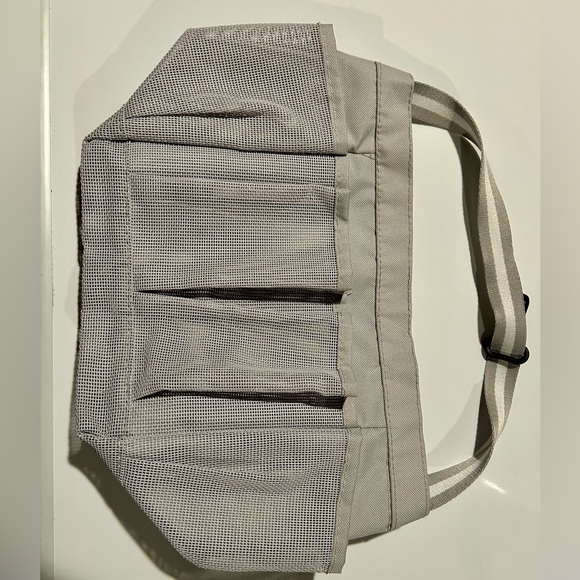 π₯Grey Mesh Shower Caddy Bag Portable for College Room Essentials - Picture 7 of 8